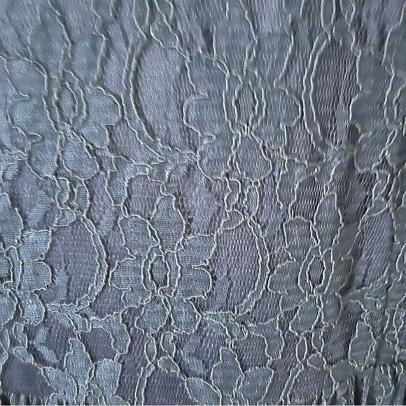 Ya Los Angeles Navy Long Sleeve Lace Mini Dress - Picture 7 of 7